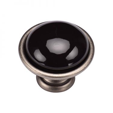 Click Here To Enlarge This Photo Of TK4316-040-DPW M&period;Marcus Dome Cabinet Knob 40mm Distressed Pewter on Zinc Finish