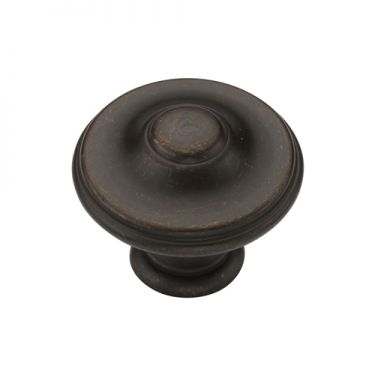 Click Here To Enlarge This Photo Of TK4408-035-LBN M&period;Marcus Domed Round Knob 35mm Matt Bronze on Zinc Finish
