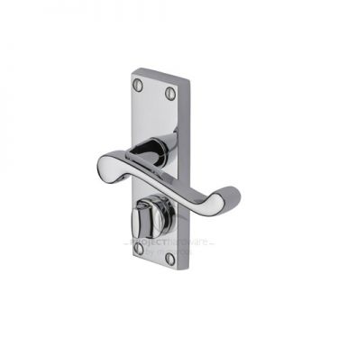 Click Here To Enlarge This Photo Of PR625-PC M&period;Marcus Project Hardware Door Handle For Privacy Set Malvern Short Design Polished Chrome Finish