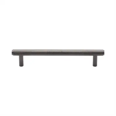 Click Here To Enlarge This Photo Of V4458 128-MB Heritage Brass Cabinet Pull Complete Knurl Design 128mm ctc Matt Bronze Finish