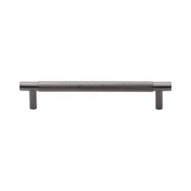 Click Here To Enlarge This Photo Of V4461 128-MB Heritage Brass Cabinet Pull Partial Knurl Design 128mm ctc Matt Bronze Finish