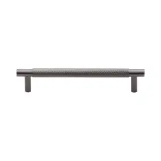 V4461 128-MB Heritage Brass Cabinet Pull Partial Knurl Design 128mm ctc Matt Bronze Finish