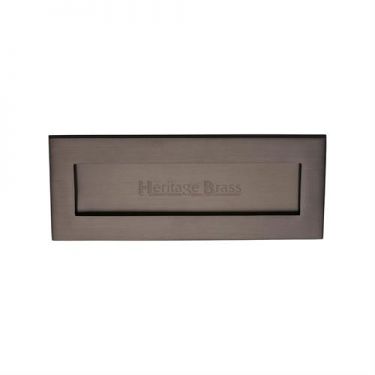 Click Here To Enlarge This Photo Of V850 254&period;101-MB Heritage Brass Letterplate 10" x 4" Matt Bronze Finish