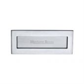 V850 254&period;101-SC Heritage Brass Letterplate 10" x 4" Satin Chrome Finish