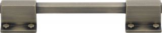 VF077 128192-DB M&period;Marcus Railway Kitchen Cabinet Pull Handle 128&sol;192mm Distressed Brass Finish