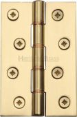 PR88-405-PB Heritage Brass Hinge Brass with Phosphor Washers 4" x 2 &frac58;" Polished Brass Finish