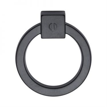 Click Here To Enlarge This Photo Of VF163 60-BLK M&period;Marcus Ring Cabinet Pull Black Matt Finish