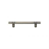 VF289 96-DB M&period;Marcus Lodge Pull Handle 96mm Distressed Brass Finish