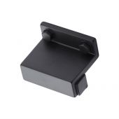 VF384 32-BLK M&period;Marcus Railway Knob 32mm Black Matt Finish