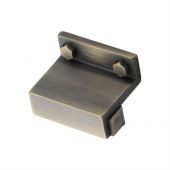 VF384 32-DB M&period;Marcus Railway Knob 32mm Distressed Brass Finish