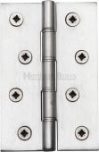 PR88-405-SC Heritage Brass Hinge Brass with Phosphor Washers 4" x 2 &frac58;" Satin Chrome Finish
