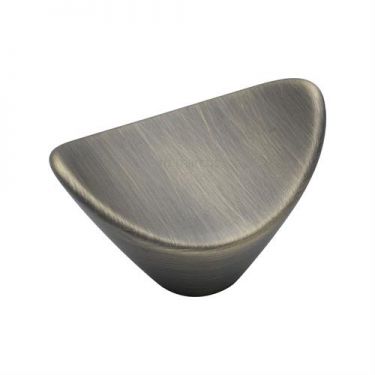 Click Here To Enlarge This Photo Of VF392 38-DB M&period;Marcus Calyx Cabinet Knob 38mm Distressed Brass Finish