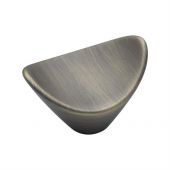 VF392 38-DB M&period;Marcus Calyx Cabinet Knob 38mm Distressed Brass Finish