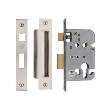 Click Here To Enlarge This Photo Of YKSLE2N-SN&SC M&period;Marcus York Euro Sash Lock 2 &half;" Satin Chrome Finish