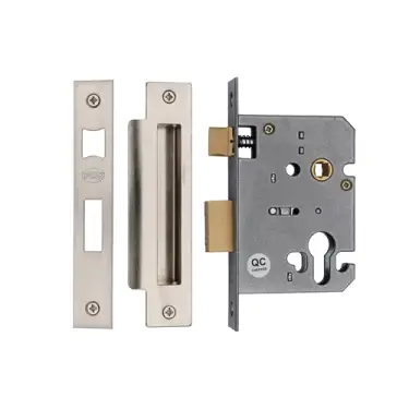 Click Here To Enlarge This Photo Of YKSLE3N-SN&SC M&period;Marcus York Euro Sash Lock 3" Satin Chrome Finish