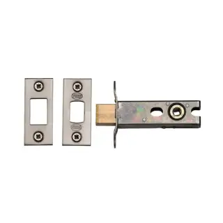 YKBDB3N-SN&SC M&period;Marcus York Architectural Tubular Bathroom Deadbolt 3" Satin Chrome&sol;Nickel Finish