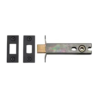 YKBDB4N-BLK M&period;Marcus York Architectural Tubular Bathroom Deadbolt 4" Matt Black Finish