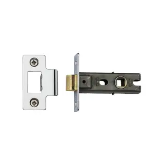 YKTL2N-PC&PN M&period;Marcus York Tubular Latch 2 &half;" Polished Chrome&sol;Nickel Finish