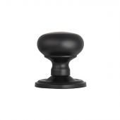 M35CMB - Carlisle Brass Manital Victorian Mushroom Mortice Knob Set &lpar;Concealed Fix&rpar; Matt Black