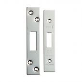 FSF5007BSS Carlisle Brass Eurospec Easi-T Polished Stainless Steel Forend Strike & Fixing Pack to Suit Architectural Deadlocks &lpar;EDS&sol;LDS&rpar;