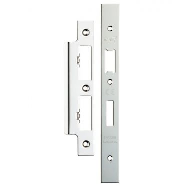 Click Here To Enlarge This Photo Of FSF5017BSS Carlisle Brass Eurospec Easi-T Polished Stainless Steel Forend Strike & Fixing Pack to Suit Architectural Din Sash&sol;Bathroom Locks &lpar;DLS7260EP&sol;DLS7860WC&rpar;