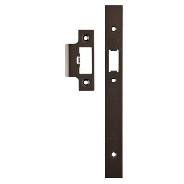 Click Here To Enlarge This Photo Of FSF5016MBRZ Carlisle Brass Eurospec Easi-T Matt Bronze Forend Strike & Fixing Pack to suit Architectural DIN Latches &lpar;DLS0060L&rpar;