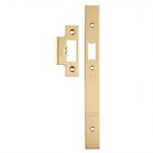 FSF5016SB Carlisle Brass Eurospec Easi-T Satin Brass Forend Strike & Fixing Pack to Suit Architectural Din Latches &lpar;DLS0060L&rpar;