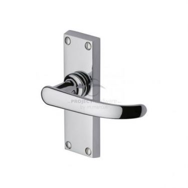 Click Here To Enlarge This Photo Of PR910-PC M&period;Marcus Project Hardware Door Handle Lever Latch Avon Short Design Polished Chrome Finish