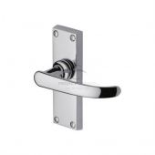 PR910-PC M&period;Marcus Project Hardware Door Handle Lever Latch Avon Short Design Polished Chrome Finish