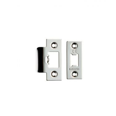 Click Here To Enlarge This Photo Of FSF5009BSS Carlisle Brass Eurospec Easi-T Polished Stainless Steel Forend Strike & Fixing Pack to Suit Heavy Duty Tubular Latches &lpar;TLS5025&sol;TLS5030&sol;TLS5040&sol;TLS5050&rpar;