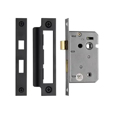 Click Here To Enlarge This Photo Of YKBL2N-BLK M&period;Marcus York Bathroom Lock 2 &half;" Matt Black
