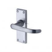 PR910-SC M&period;Marcus Project Hardware Door Handle Lever Latch Avon Short Design Satin Chrome Finish