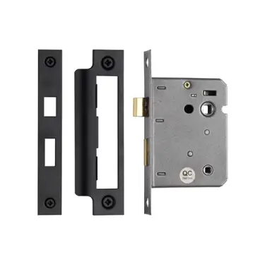 Click Here To Enlarge This Photo Of YKBL3N-BLK M&period;Marcus York Bathroom Lock 3" Matt Black