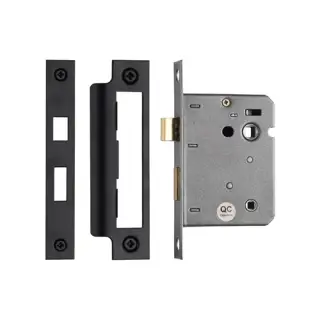 YKBL3N-BLK M&period;Marcus York Bathroom Lock 3" Matt Black