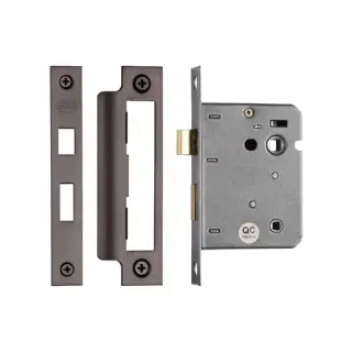 YKBL3N-MB M&period;Marcus York Bathroom Lock 3" Matt Bronze