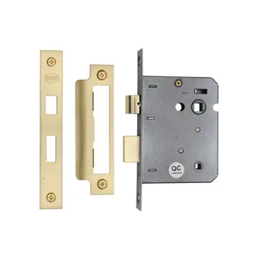 Click Here To Enlarge This Photo Of YKBL3N-SB M&period;Marcus York Bathroom Lock 3" Satin Brass