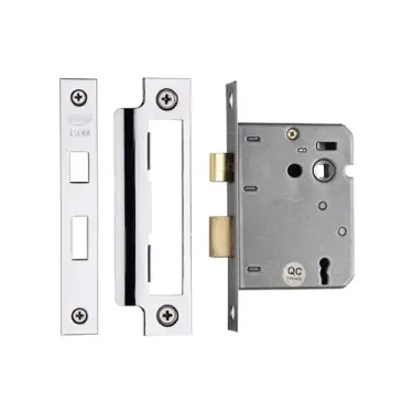 Click Here To Enlarge This Photo Of YKSL33N-PC&PN M&period;Marcus York 3 Lever Sashlock 3" Polished Chrome&sol;Nickel Finish