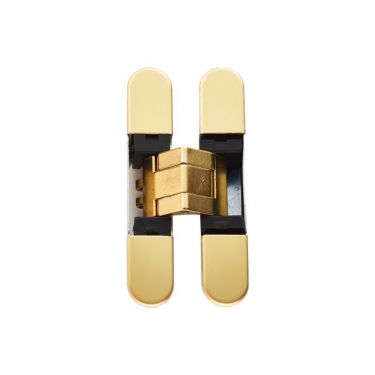 Click Here To Enlarge This Photo Of CI000929OTT00 - Carlisle Brass CEAM 929 3D Concealed Cabinet Hinge 76 x 14mm &lpar;Max 12kg per 2 hinges&comma; 16kg per 3 hinges&comma; 21kg per 4 hinges&rpar; Polished Brass
