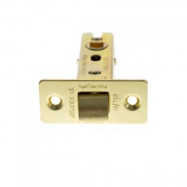 Click Here To Enlarge This Photo Of Atlantic - ALCE25PB Fire Rated CE Bolt Through Tubular Mortice Latch 2&period;5" - Polished Brass