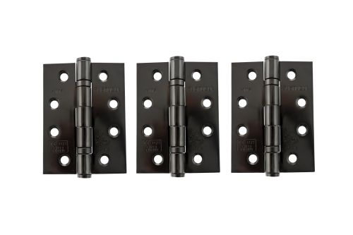 Click Here To Enlarge This Photo Of Atlantic - AH1433BN&lpar;3&rpar; Grade 13 Fire Rated Ball Bearing Hinges 4" x 3" x 3mm - Black Nickel &lpar;Pack of 3&rpar;