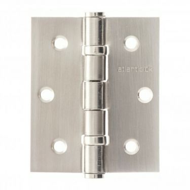 Click Here To Enlarge This Photo Of Atlantic - A2HB32525SN&lpar;3&rpar; 3" x 2&period;5" x 2&period;5mm Ball Bearing Hinges Satin Nickel &lpar;Pack of 3&rpar;