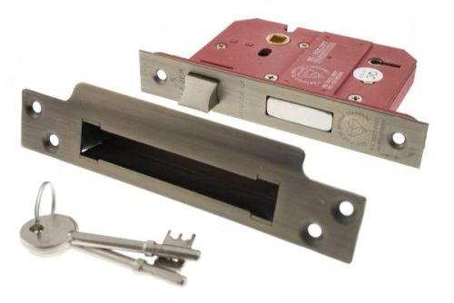 Click Here To Enlarge This Photo Of Atlantic - ALKSASH5LK3UB British Standard 5 Lever Key Sashlock 3" - Urban Bronze