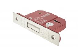 Atlantic - ALKDEAD5LK3SC British Standard 5 Lever Key Deadlock 3" - Satin Chrome