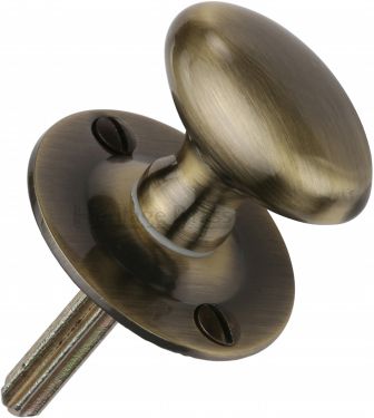 Click Here To Enlarge This Photo Of BT5-AT Heritage Brass Oval Thumbturn without Bolt Antique Brass Finish