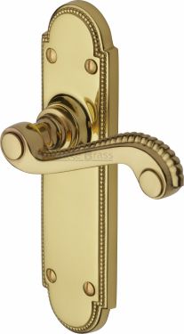 Click Here To Enlarge This Photo Of R760-PB Heritage Brass Door Handle Lever Latch Adam Design Polished Brass Finish
