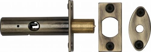 Click Here To Enlarge This Photo Of RB7-AT Heritage Brass Rack Bolt without Turn Antique Brass Finish