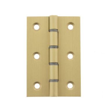 Click Here To Enlarge This Photo Of Atlantic - AWH3222SB Washered Hinges 3" x 2" x 2&period;2mm - Satin Brass