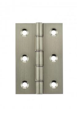 Click Here To Enlarge This Photo Of Atlantic - AWH3222SN Washered Hinges 3" x 2" x 2&period;2mm - Satin Nickel