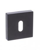 Atlantic - S4ESCKSMB STATUS Key Escutcheons on S4 Square Rose - Matt Black