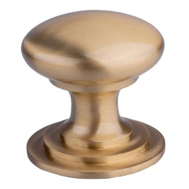 Click Here To Enlarge This Photo Of M47CSB - Carlisle Brass Fingertip Design Victorian Knob 38mm Satin Brass